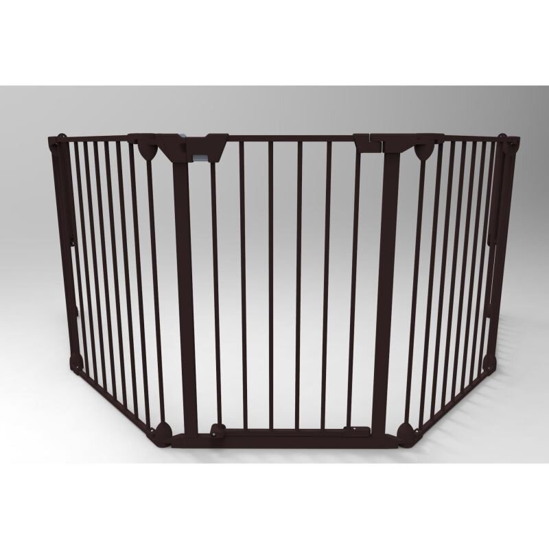 NOMA Tarc de siguranta modular cu 3 panouri metal negru N93491