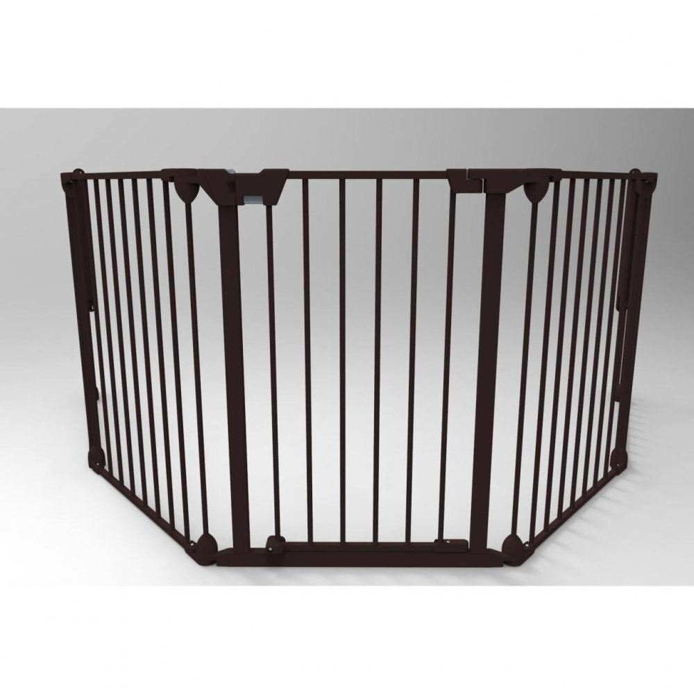 NOMA Tarc de siguranta modular cu 3 panouri metal negru N93491