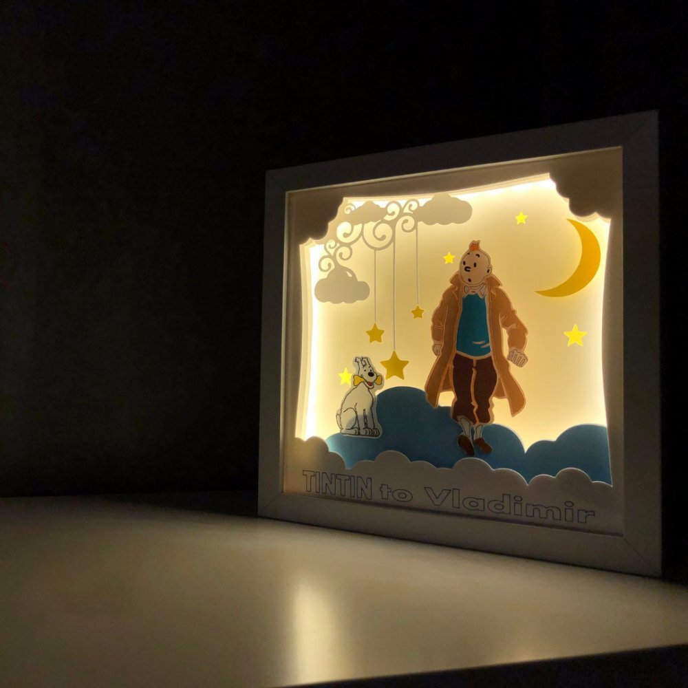 Noorhandmadeatelier Tablou luminos Baietel 015