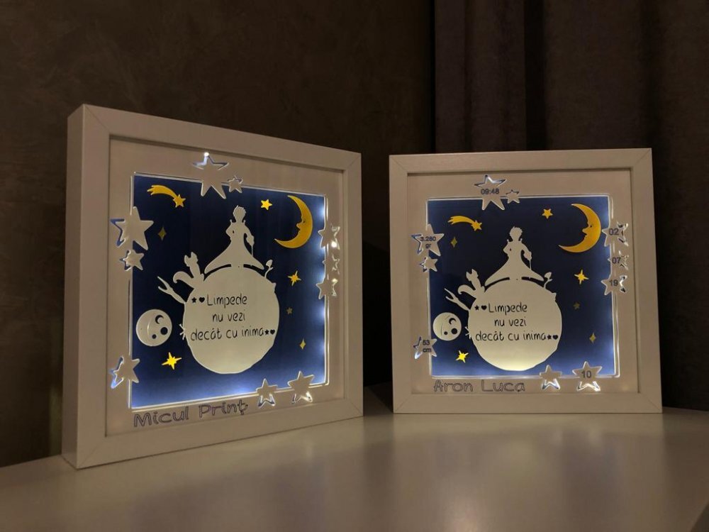 Noorhandmadeatelier Tablou luminos Baietel 028