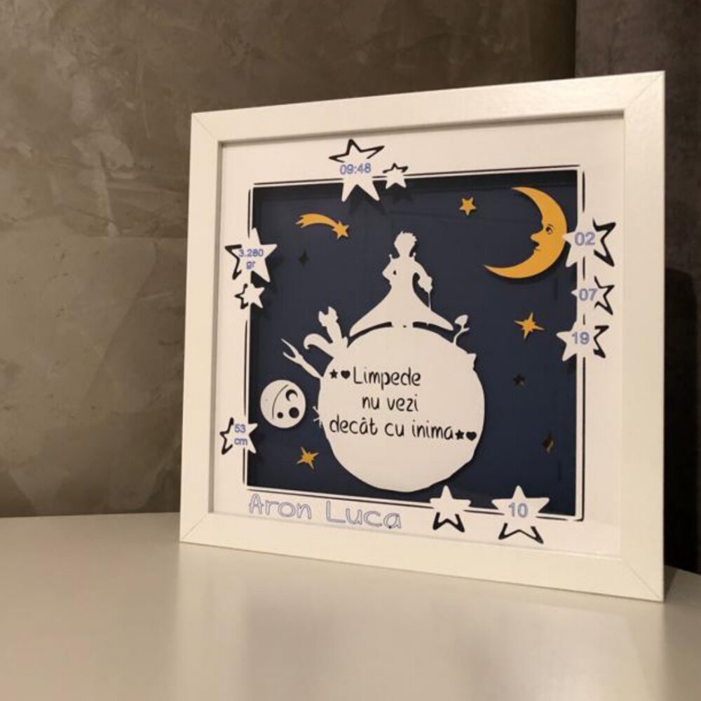 Noorhandmadeatelier Tablou luminos Baietel 028