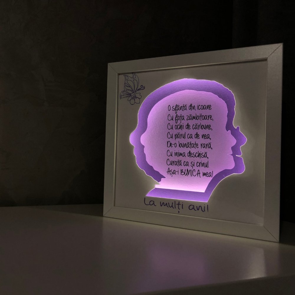 Noorhandmadeatelier Tablou luminos Bunici 004