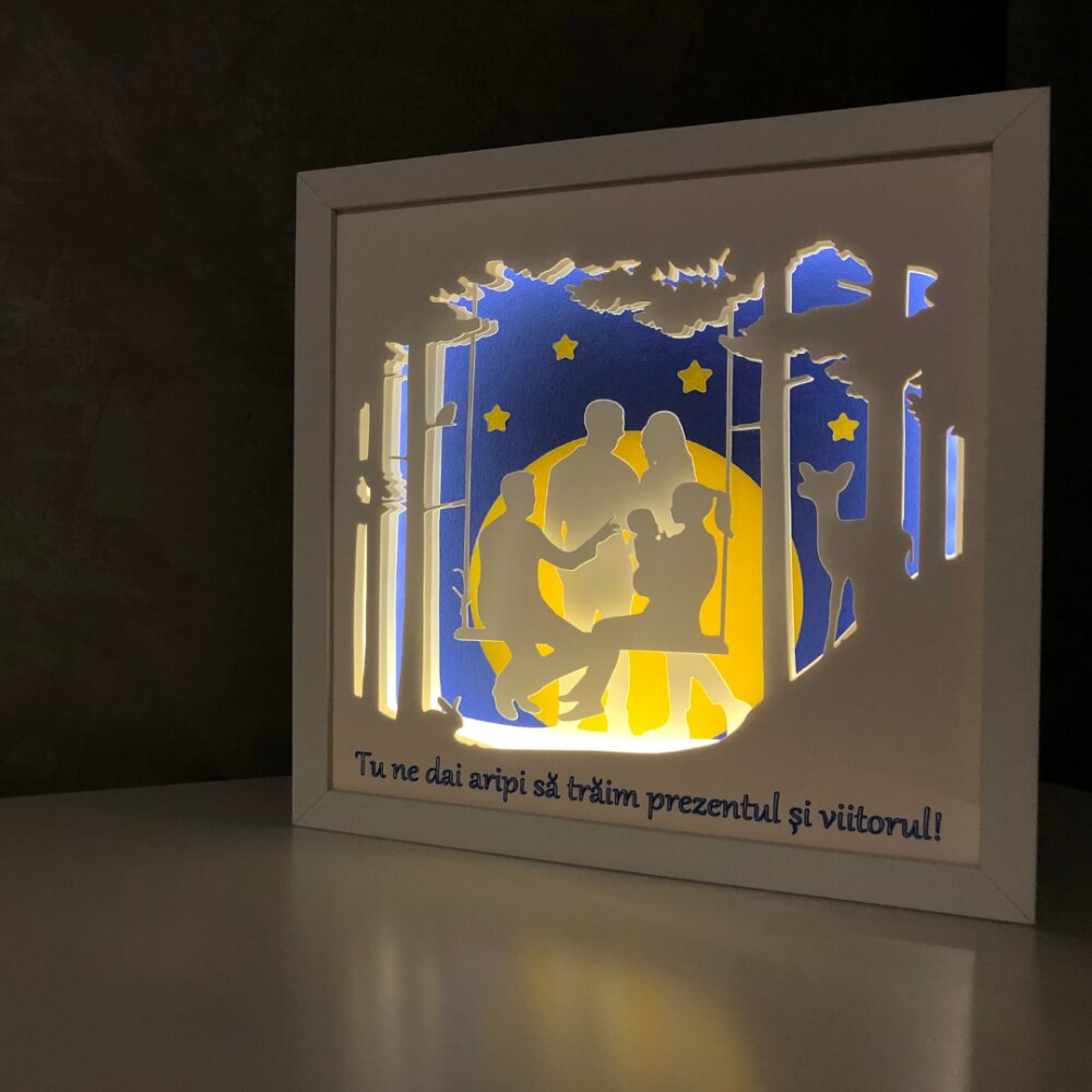 Noorhandmadeatelier Tablou luminos Bunici 010