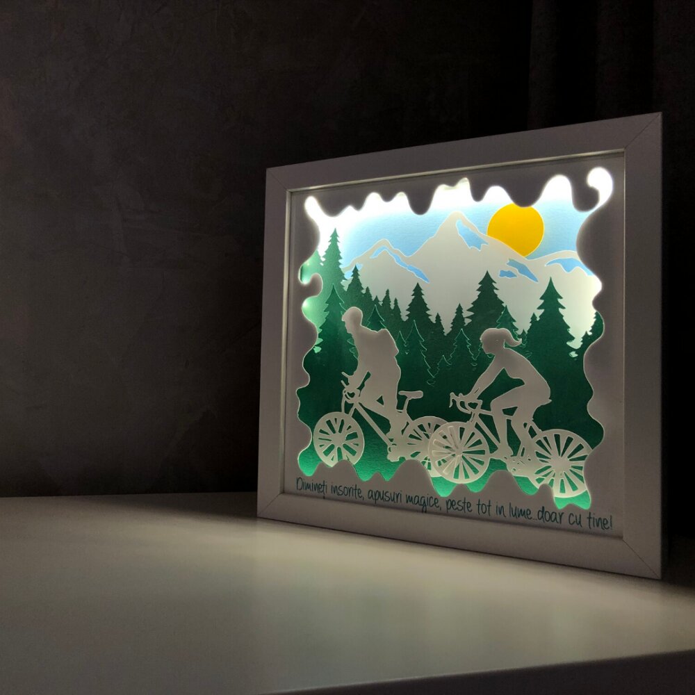 Noorhandmadeatelier Tablou luminos Calatorii 013
