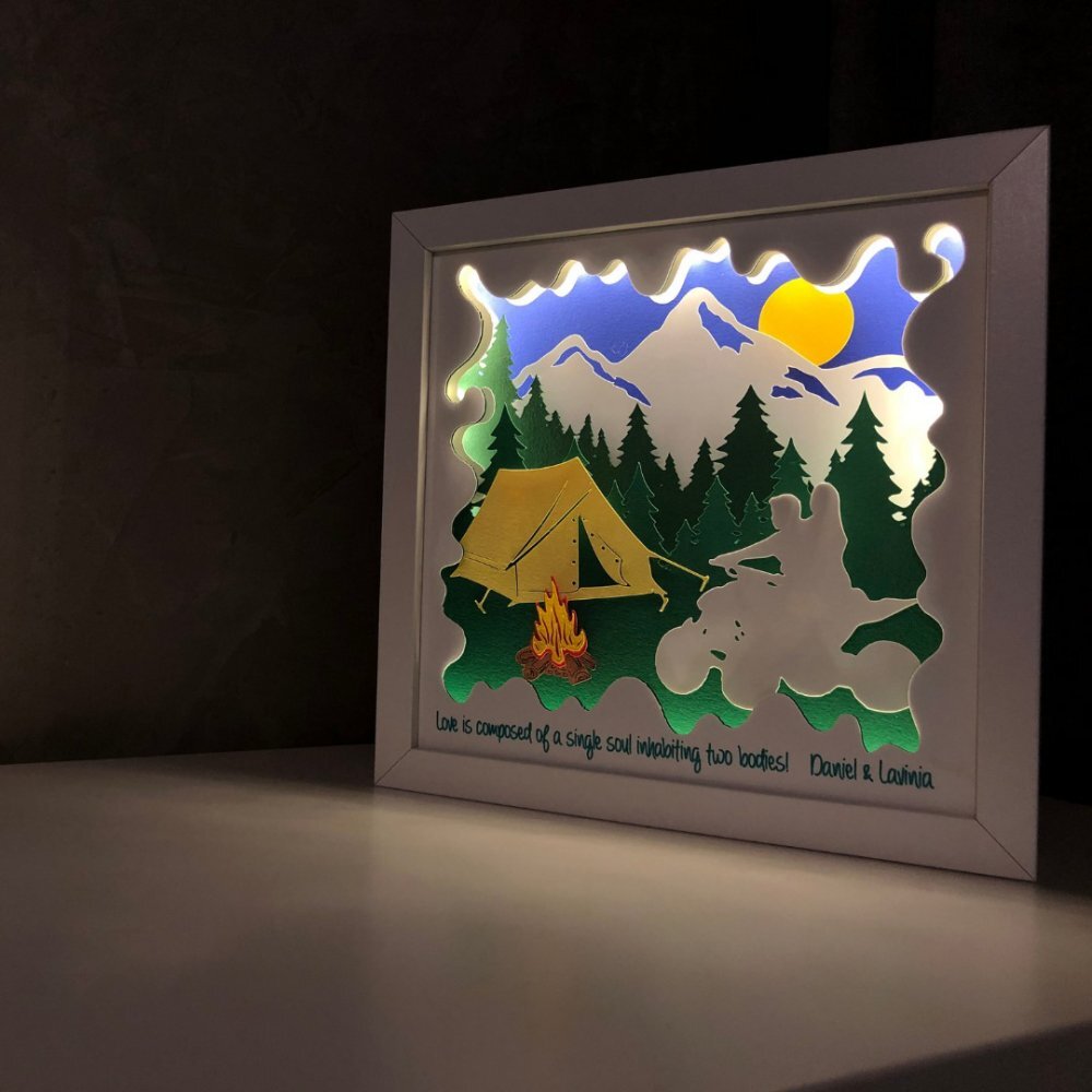 Noorhandmadeatelier Tablou luminos Calatorii 016