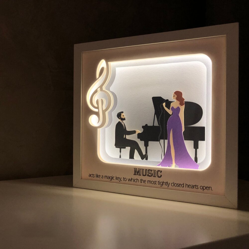 Noorhandmadeatelier Tablou luminos Cantareata 001