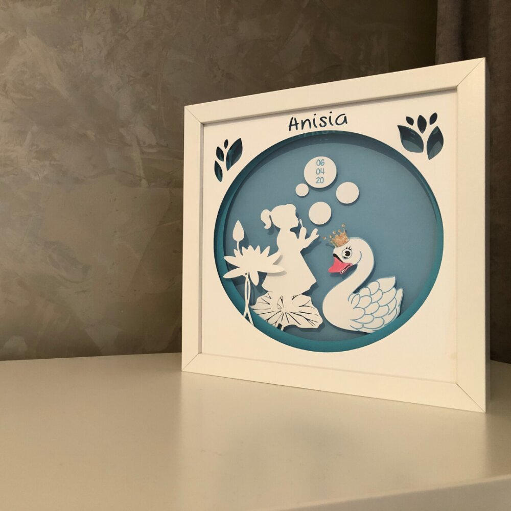 Noorhandmadeatelier Tablou luminos Fetita 030
