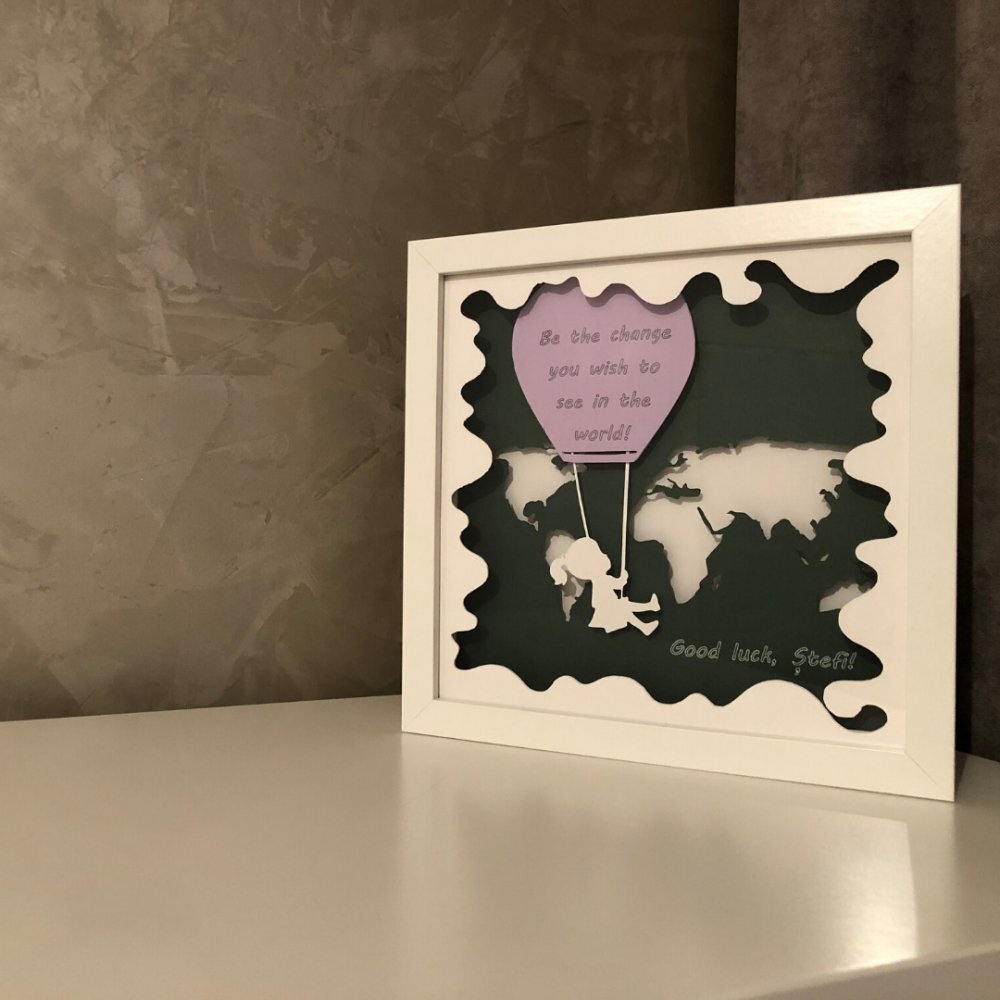 Noorhandmadeatelier Tablou luminos Fetita 043