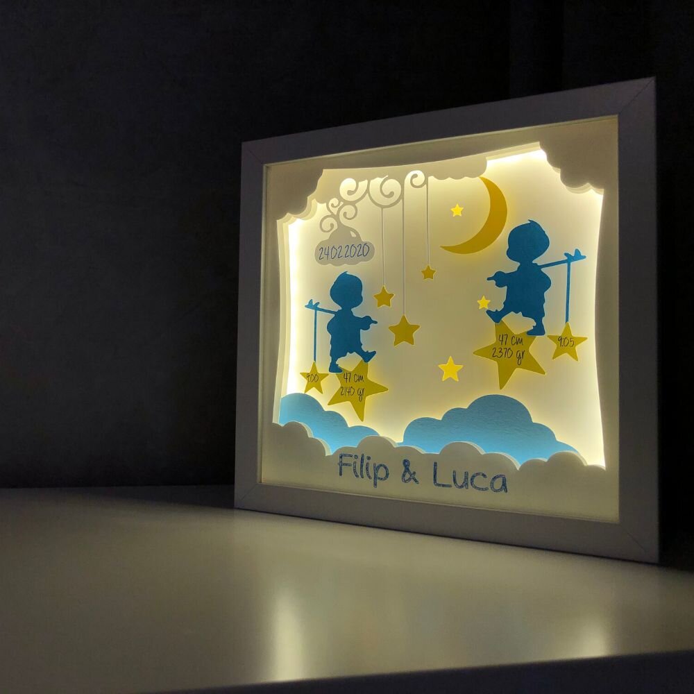 Noorhandmadeatelier Tablou luminos Frati 001