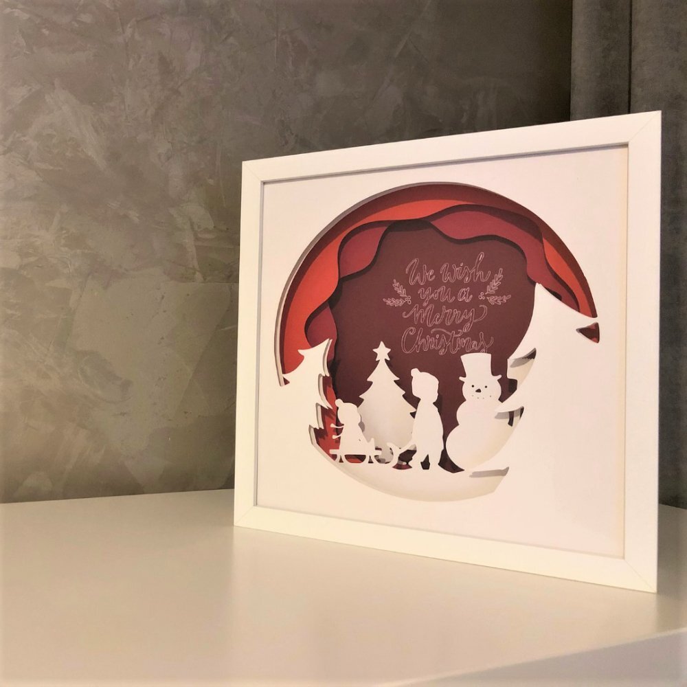 Noorhandmadeatelier Tablou luminos Frati 007 Craciun