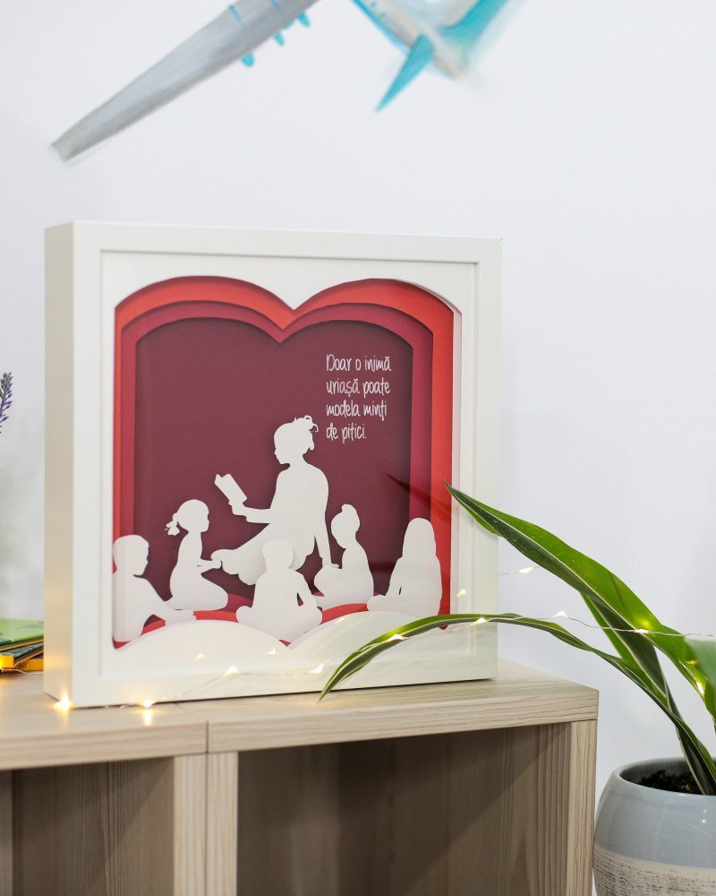 Noorhandmadeatelier Tablou luminos InvatatoareEducatoare 001
