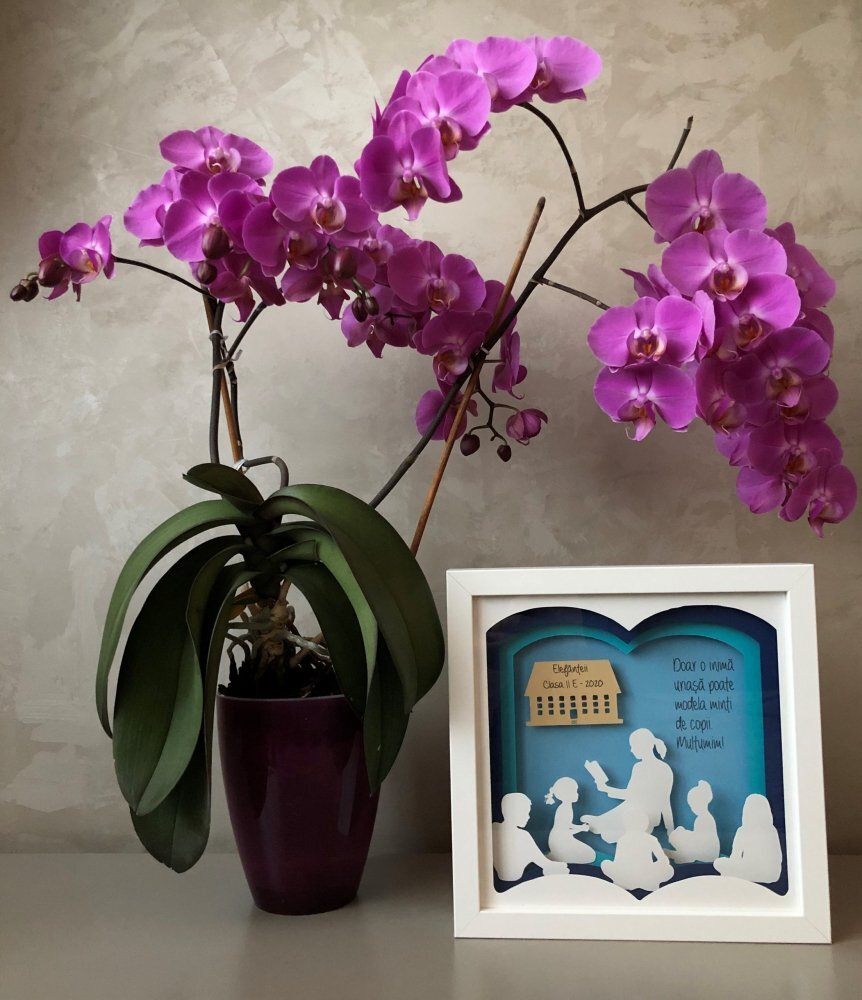 Noorhandmadeatelier Tablou luminos InvatatoareEducatoare 002