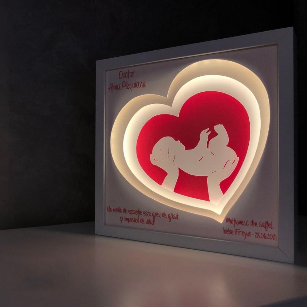 Noorhandmadeatelier Tablou luminos Medic 006