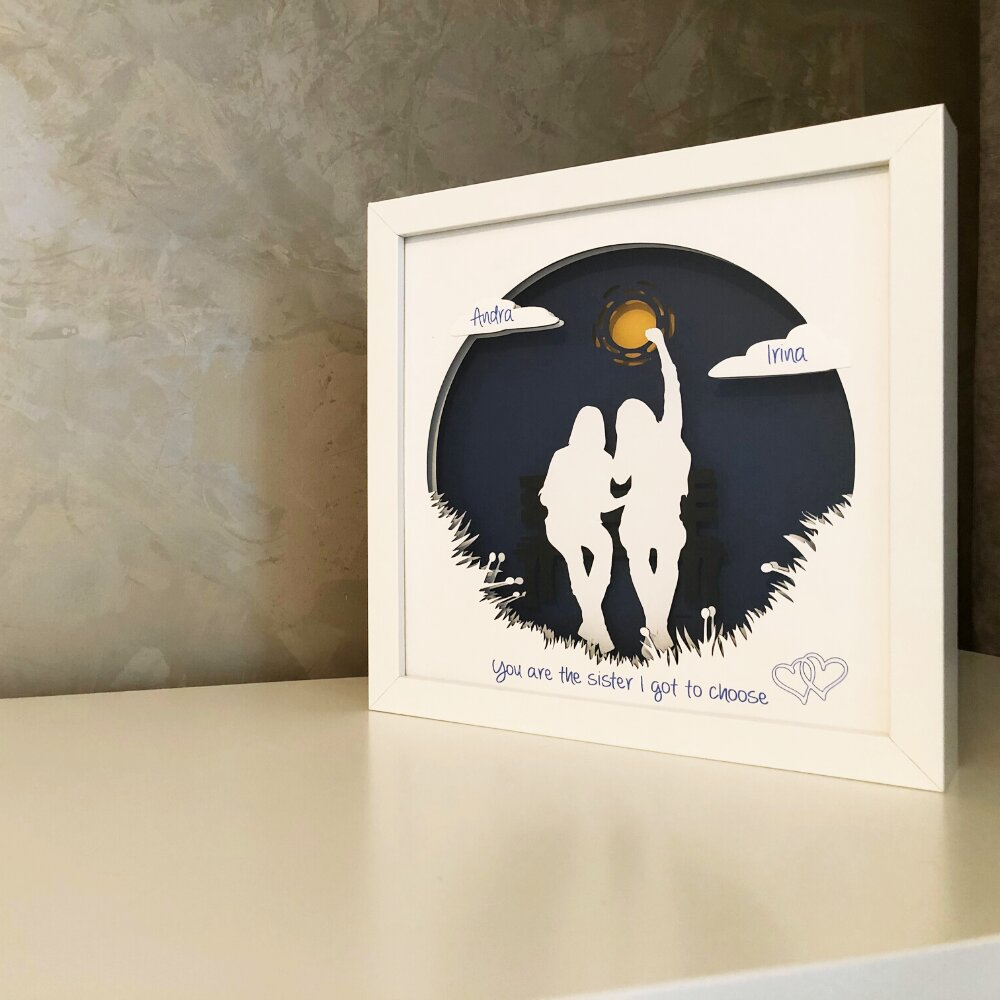 Noorhandmadeatelier Tablou luminos Prietene 001