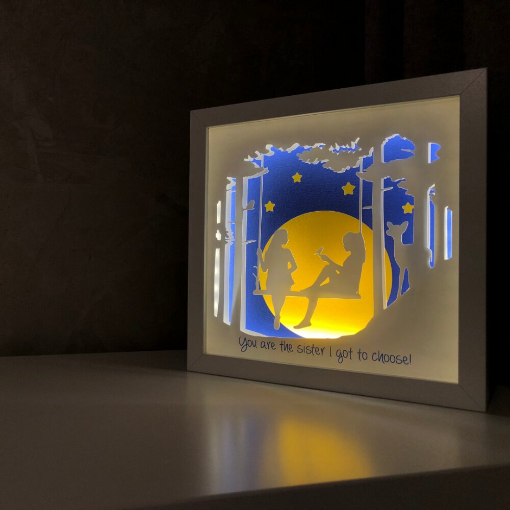 Noorhandmadeatelier Tablou luminos Prietene 002