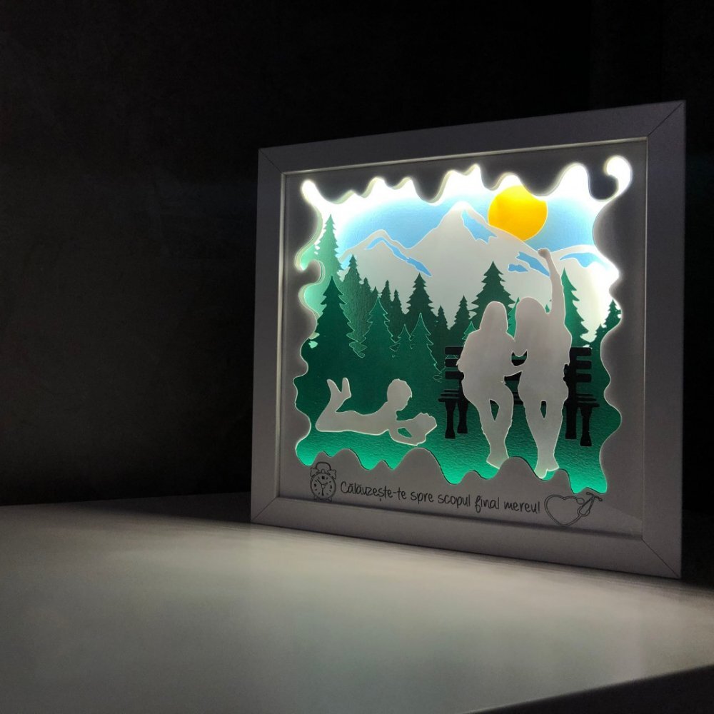 Noorhandmadeatelier Tablou luminos Prietene 006