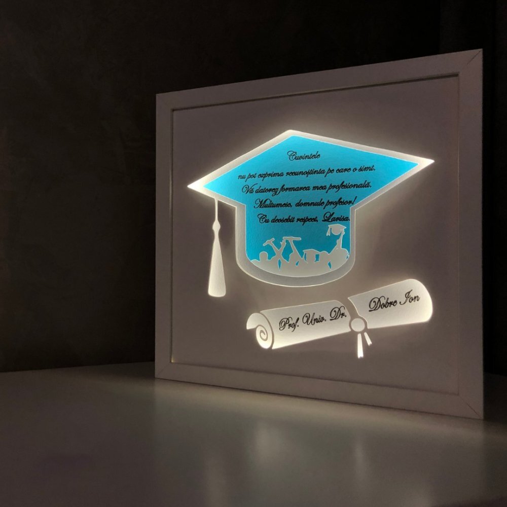 Noorhandmadeatelier Tablou luminos Profesor 001