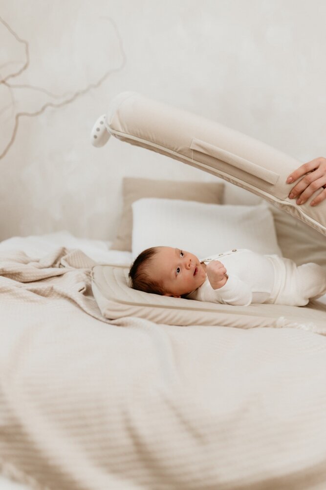 Nor Pufos Baby Nest modular cu arcada de jucarii 3 in 1 Sand Sleepee