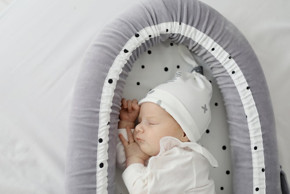 Nor Pufos Baby nest velvet premium Royal Baby gri Sleepee