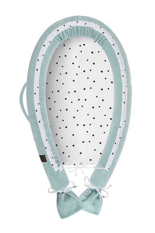 Nor Pufos Baby Nest velvet premium Royal Baby ocean mint Sleepee
