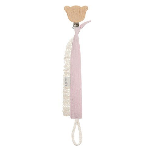 Nor Pufos Lant cu clips pentru suzeta Vintage rose Sleepee