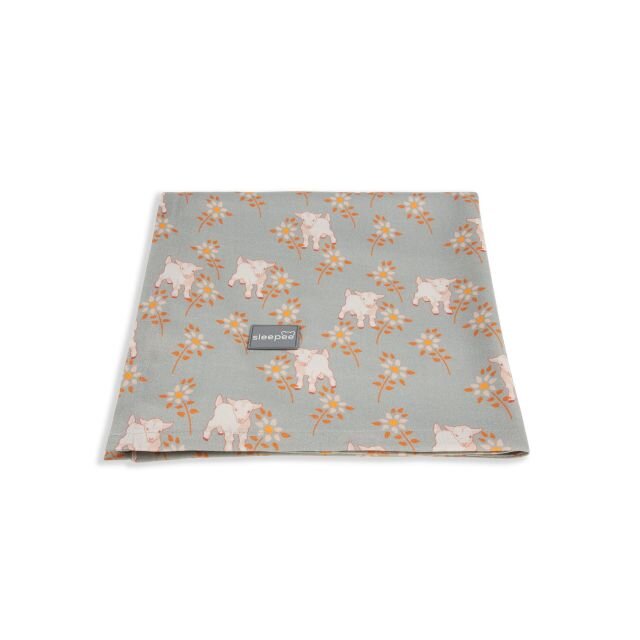 Nor Pufos Paturica muselina din bambus 120x120 cm Animale de Epoca Sky Blue Sleepee