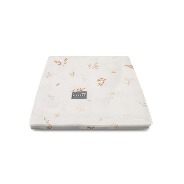 Nor Pufos Paturica muselina din bambus 120x120 cm Boho Botanic Sleepee