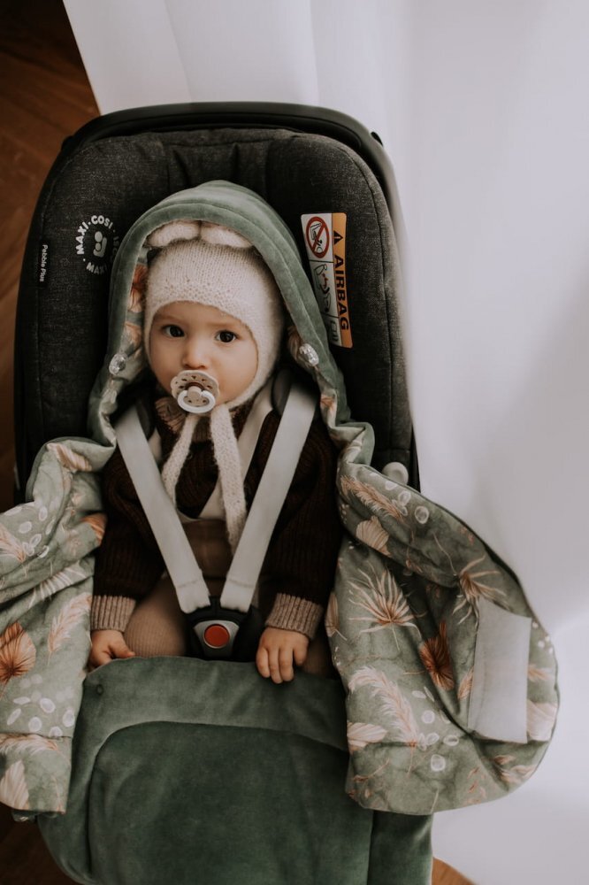 Nor Pufos Paturica universala pentru scoica auto bumbaccatifea Boho Green Sleepee 3 tog