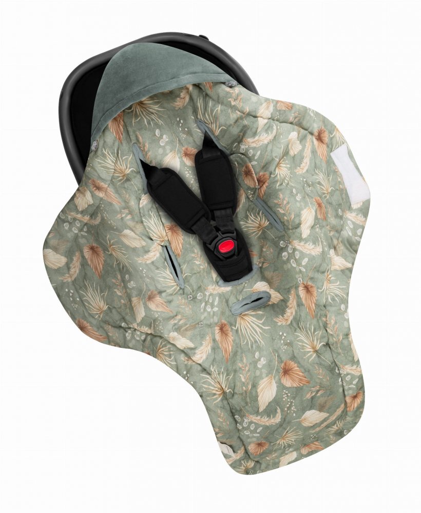 Nor Pufos Paturica universala pentru scoica auto bumbaccatifea Boho Green Sleepee 3 tog