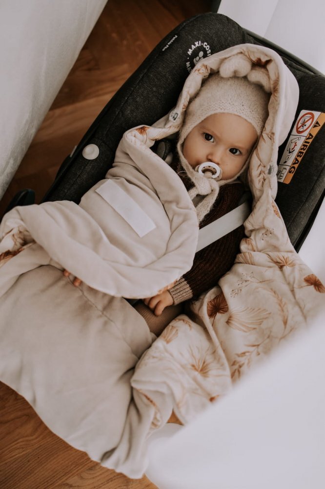 Nor Pufos Paturica universala pentru scoica auto bumbaccatifea Boho Sand Sleepee 3 tog