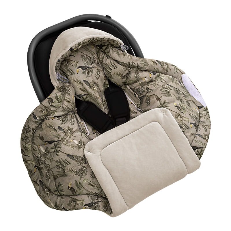Nor Pufos Paturica universala pentru scoica auto bumbaccatifea Magic Jungle Khaki Sleepee 3 tog