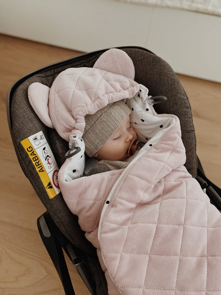 Nor Pufos Paturica universala pentru scoica auto bumbaccatifea Royal Baby Pink Sleepee 3 tog