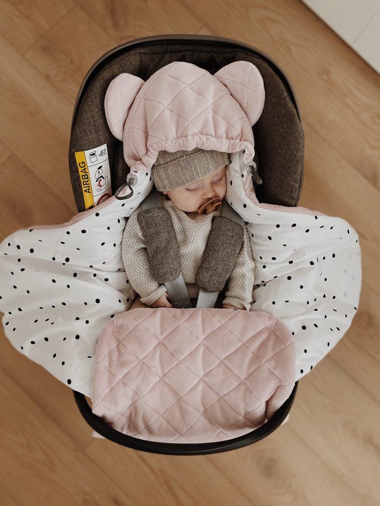 Nor Pufos Paturica universala pentru scoica auto bumbaccatifea Royal Baby Pink Sleepee 3 tog