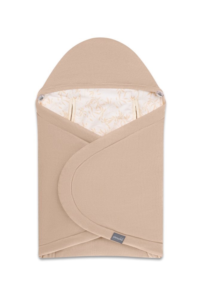 Nor Pufos Paturica universala pentru scoica auto Sleepee din bumbac Bamboo Beige 3 Tog