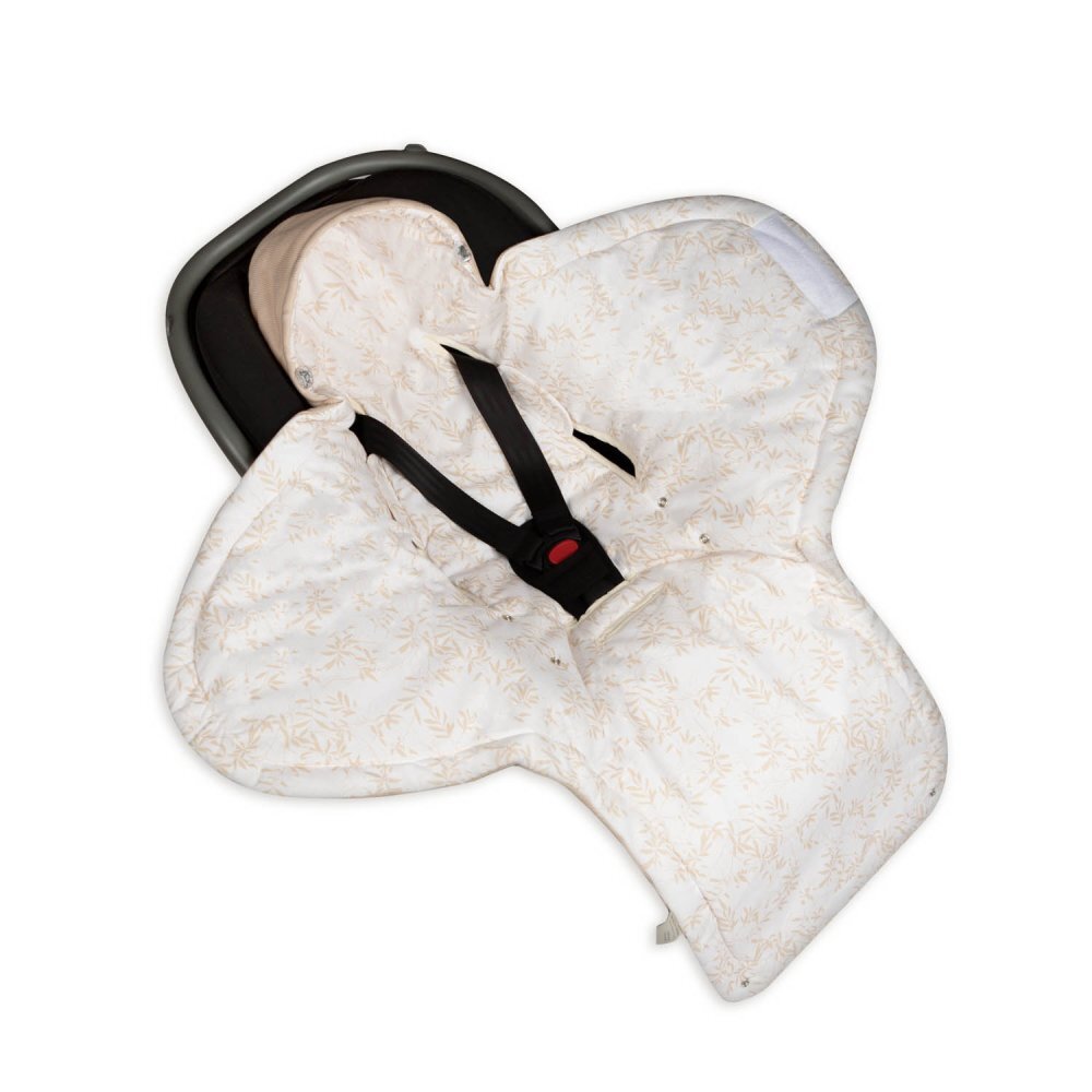 Nor Pufos Paturica universala pentru scoica auto Sleepee din bumbac Bamboo Beige 3 Tog