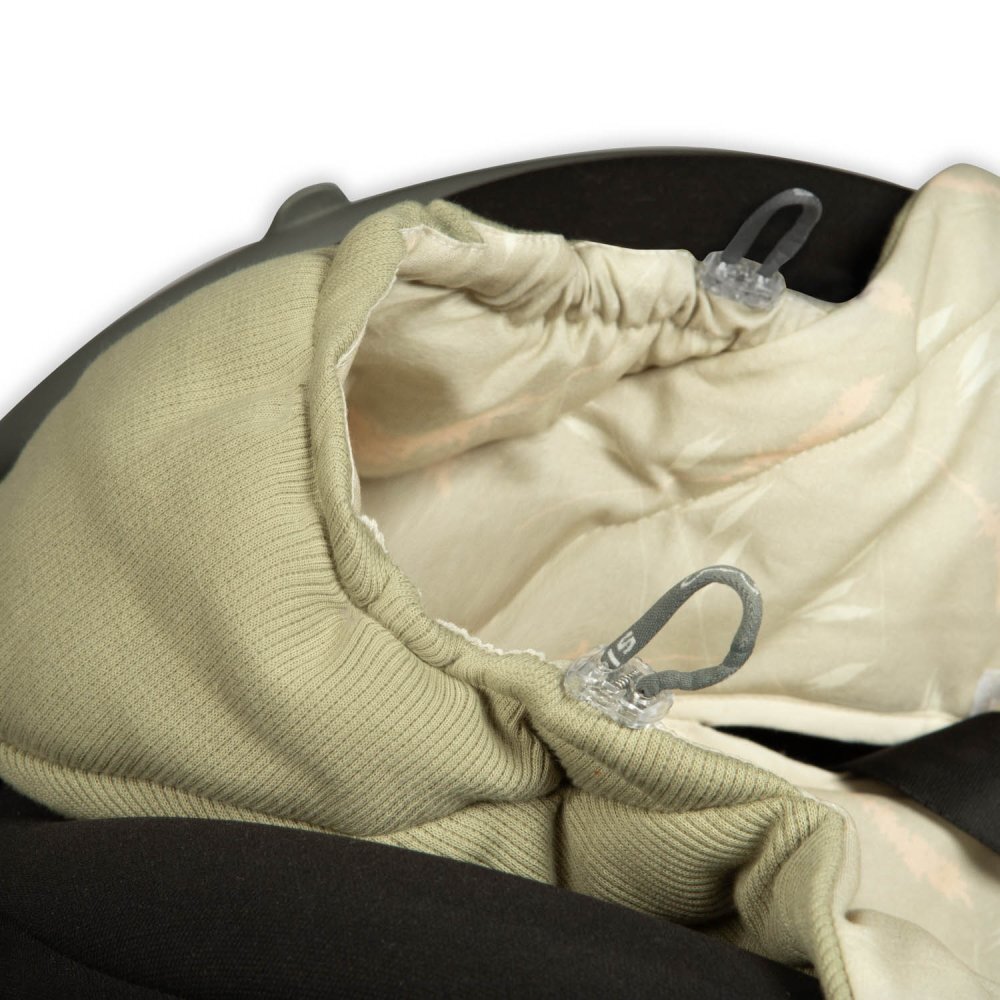 Nor Pufos Paturica universala pentru scoica auto Sleepee din bumbac Meadow Green 3 Tog