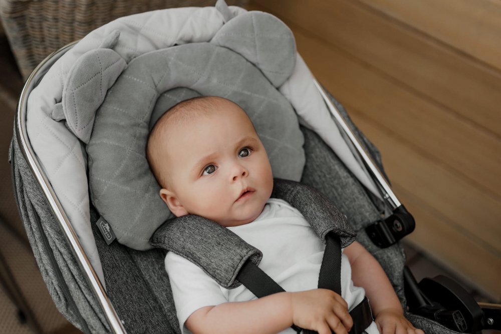 Nor Pufos Perna cu adancitura impotriva plagioencefalie Royal Baby gri Sleepee