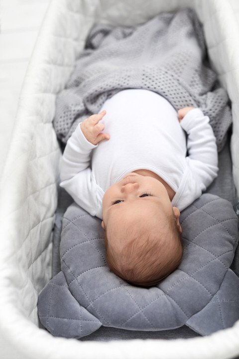 Nor Pufos Perna cu adancitura impotriva plagioencefalie Royal Baby gri Sleepee