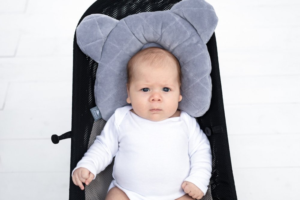Nor Pufos Perna cu adancitura impotriva plagioencefalie Royal Baby gri Sleepee