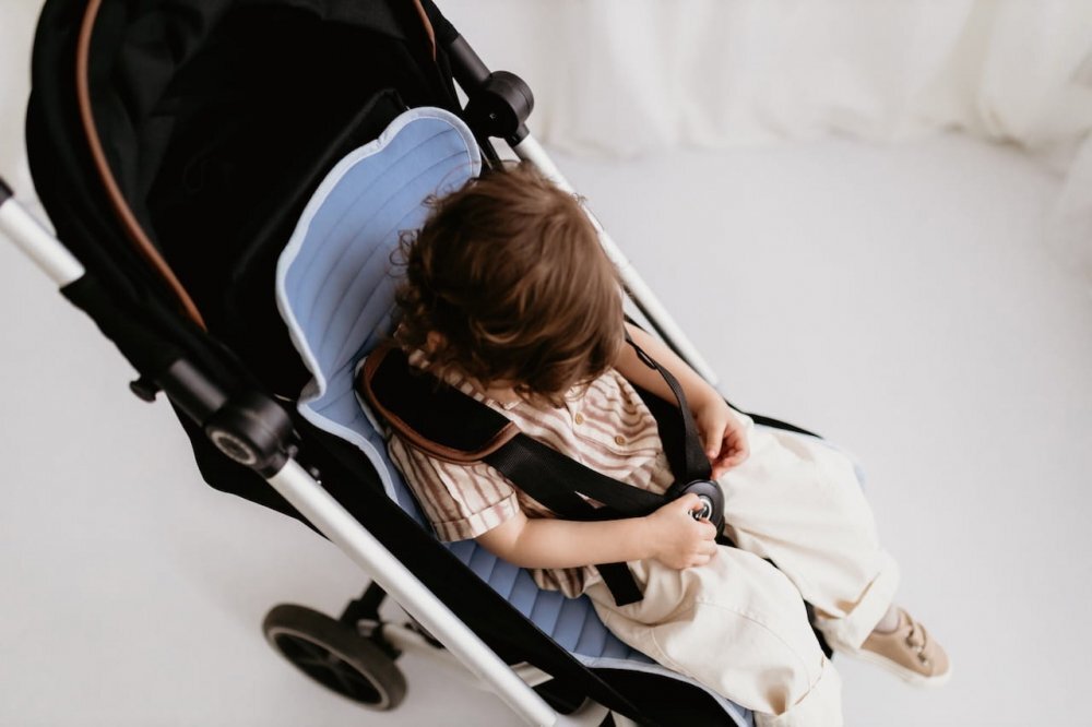 Nor Pufos Protectie antitranspiratie 3D pentru carucior parte sport Petrol Sleepee