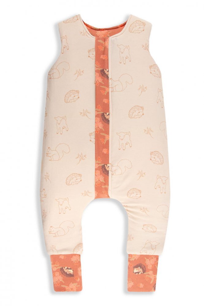 Nor Pufos Sac de dormit cu 2 fete din bumbac cu picioare 6-12 luni Animale de Epoca AriciCream Sleepee 2.5 Tog