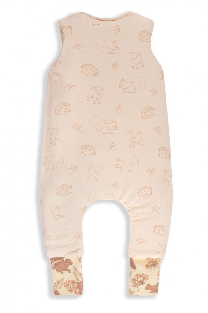 Nor Pufos Sac de dormit cu 2 fete din bumbac cu picioare 6-12 luni XS animale de Epoca almondcream Sleepee 2.5 Tog
