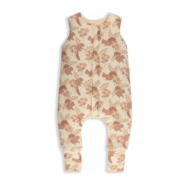 Nor Pufos Sac de dormit cu 2 fete din bumbac cu picioare 6-12 luni XS animale de Epoca almondcream Sleepee 2.5 Tog