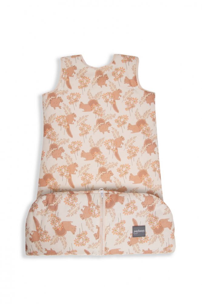 Nor Pufos Sac de dormit din bumbac 0-24 luni Grow with me Animale de Epoca Almond Sleepee 25 tog