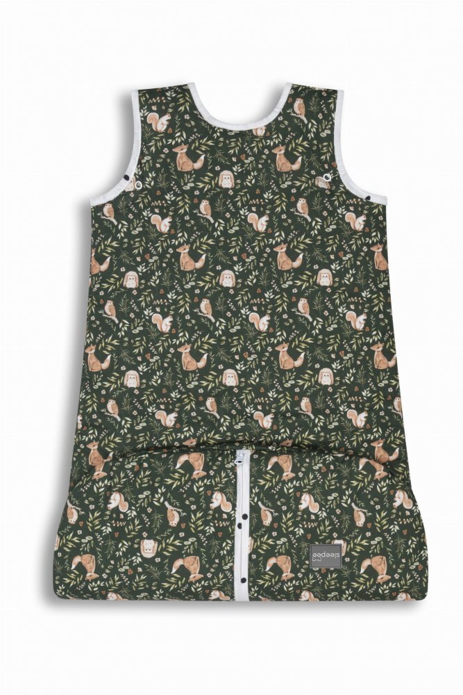 Nor Pufos Sac de dormit din bumbac 0-24 luni Grow with me Forest Green Sleepee 25 Tog