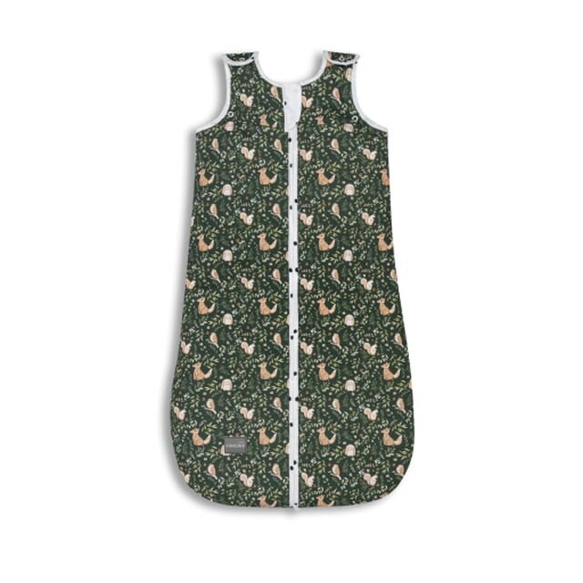 Nor Pufos Sac de dormit din bumbac 0-24 luni Grow with me Forest Green Sleepee 25 Tog