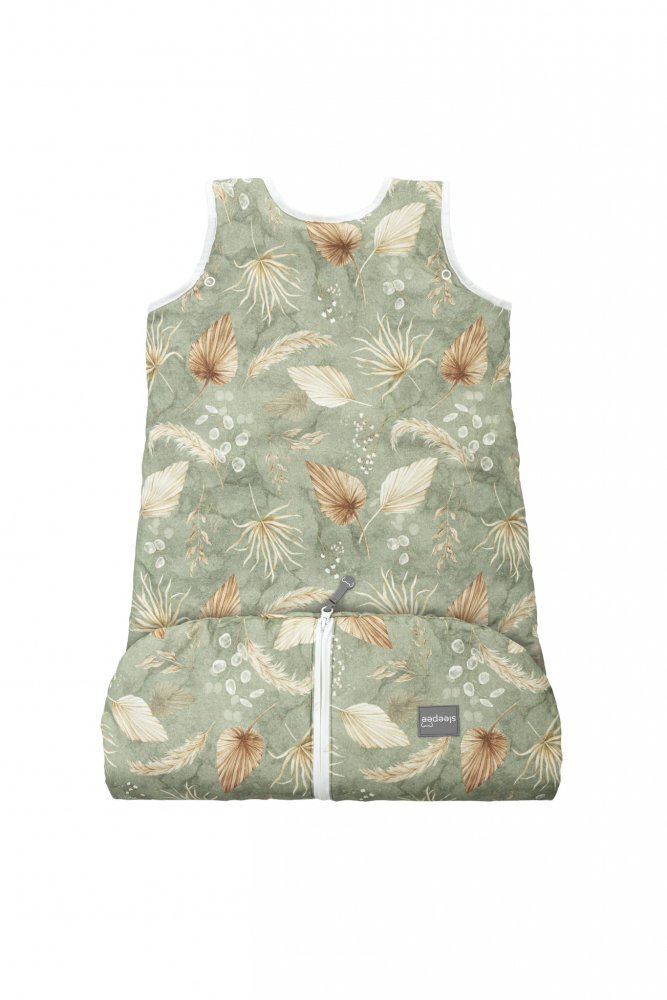 Nor Pufos Sac de dormit din bumbac 0-4 luni Newborn Boho Green Sleepee 25 tog