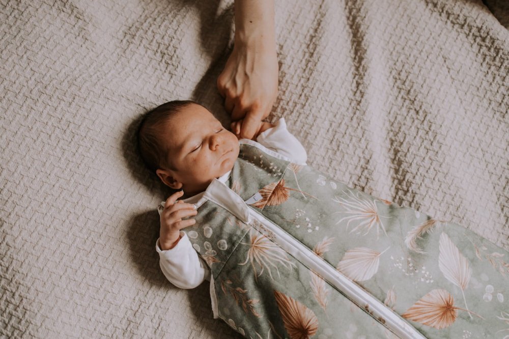Nor Pufos Sac de dormit din bumbac 0-4 luni Newborn Eucalipt Sleepee 25 tog
