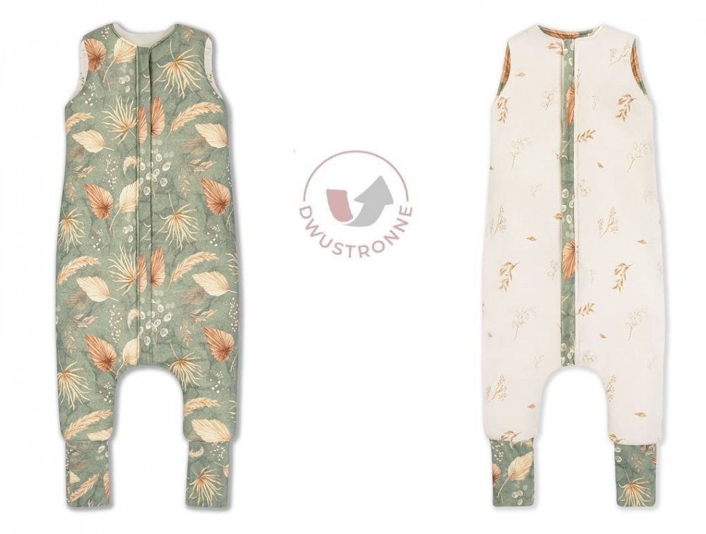 Nor Pufos Sac de dormit din bumbac 3-4 ani Boho Green Sleepee 2.5 tog