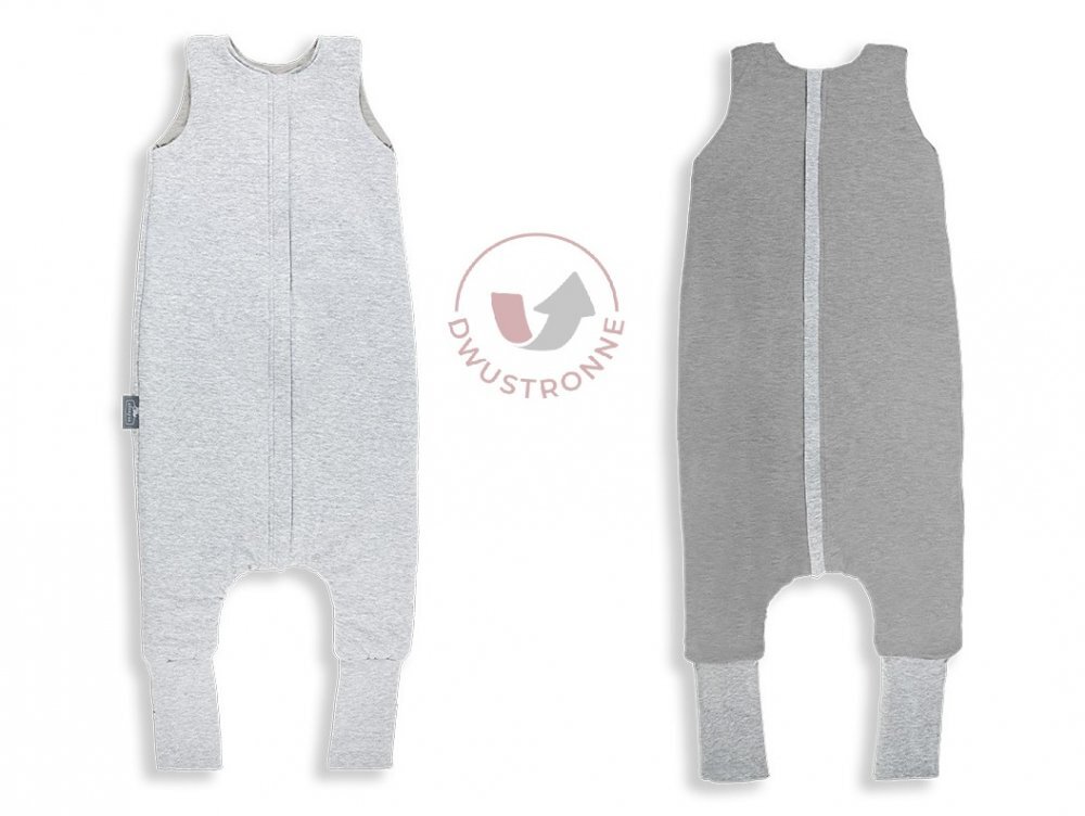 Nor Pufos Sac de dormit din bumbac 3-4 ani Gri inchisDeschis Sleepee 2.5 tog